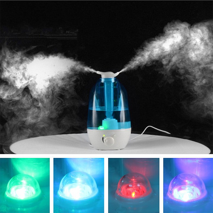 X03 Dual Mist Noozle Humidifier Air Purifier 360 Degree Mist 3L