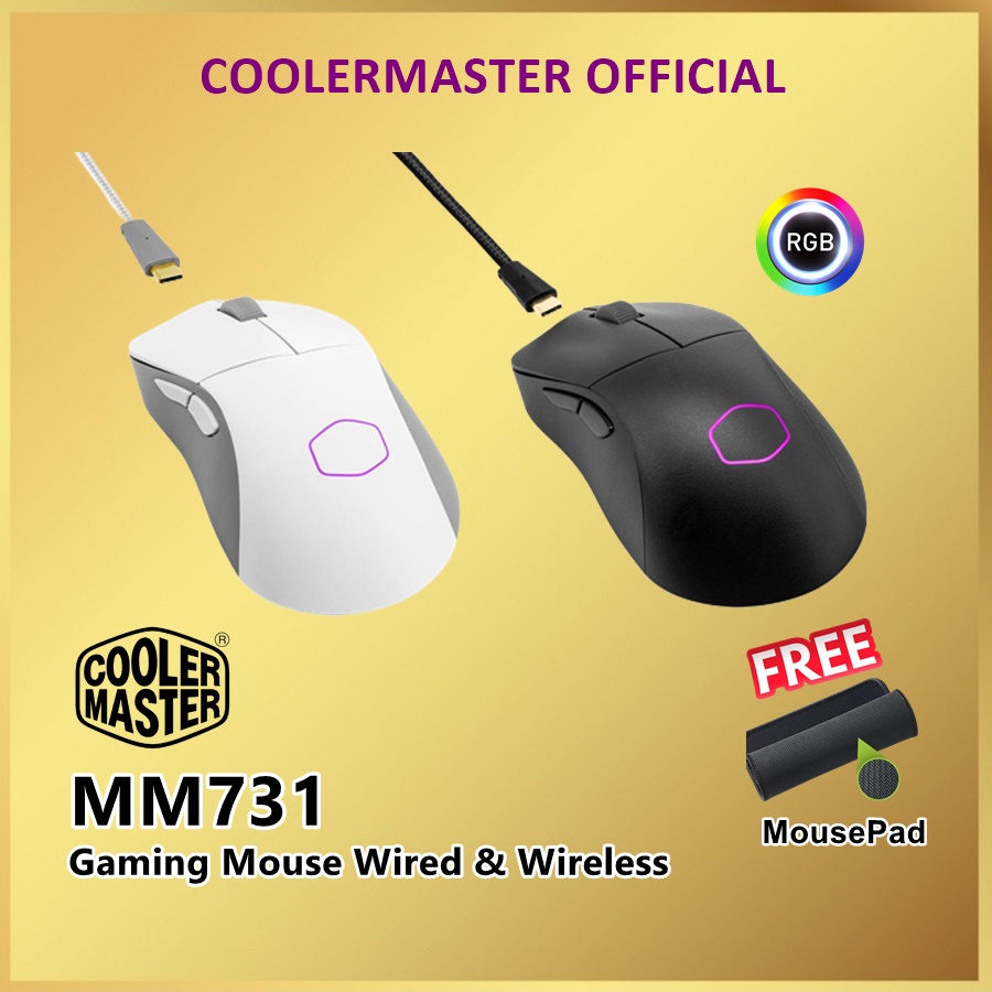 CoolerMaster MM731 Mouse Gaming Wireless Cooler Master MM 731