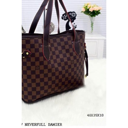 ♕ LV Neverfull ( nefool ) Damier ℗