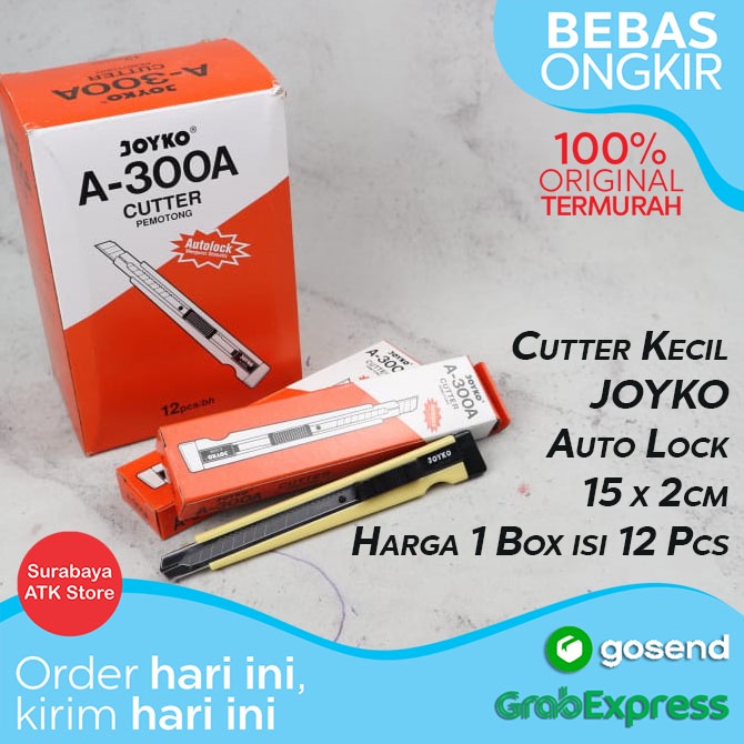 

Cutter Kecil Joyko A-300A 12 pcs AutoLock