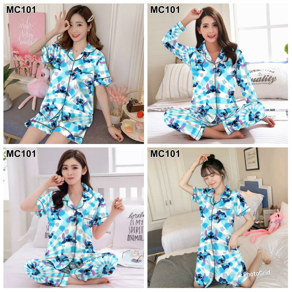 blinqshop BAJU TIDUR PIYAMA TIE DYE LILO