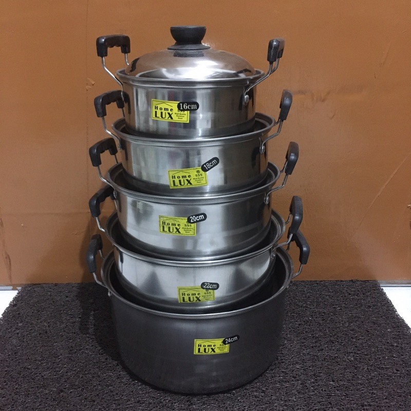 Panci Set Stenliss Panci Susun Homelux