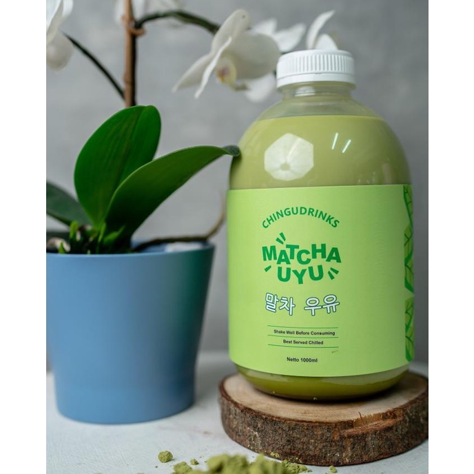 

[COD] Matcha Uyu Chingudrinks 1000ml/1liter [COD]