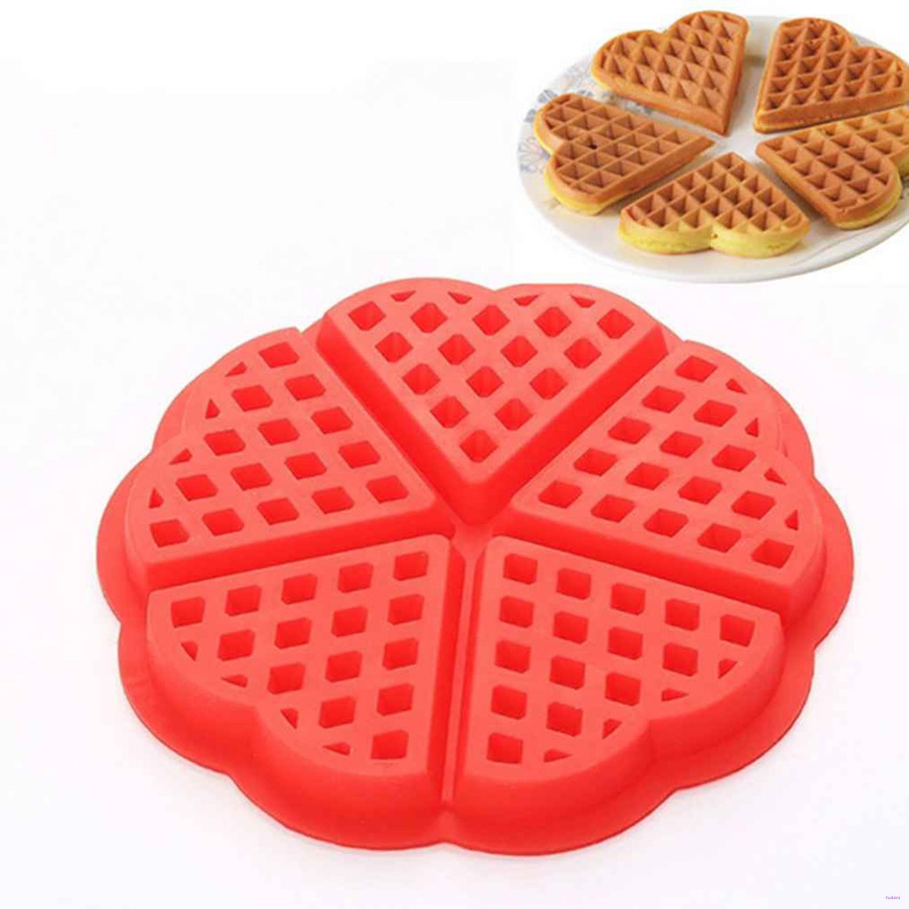 [READY STOCK] Heat Resistant Silicone Waffle Chocolates Mould DIY Cake Biscuits Baking Mould Kitchen Accessory