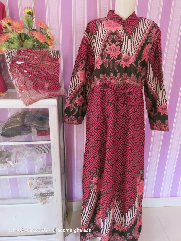 Batik Couple Keluarga Sania Ruffle Ori Ndoro Jowi Dnt Candi