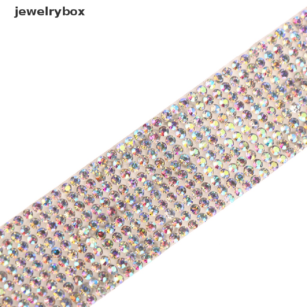 [Box] Self Adhesive Crystal Rhinestone Sticker Diamond Ribbon DIY Sticker Rhinestones Boutique