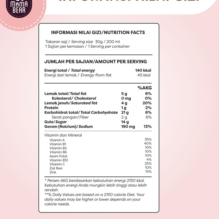 MamaBear Mama Bear AlmonMix Almon Mix Susu Almond + Katuk Pelancar