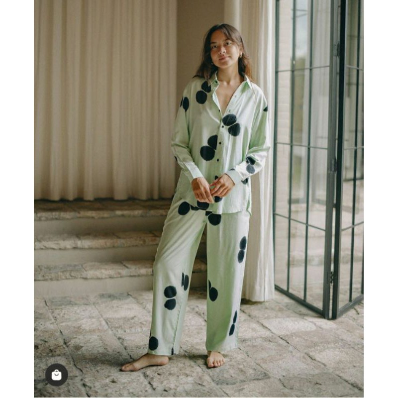 Piyama set motif suku home bahan adem permium quaility