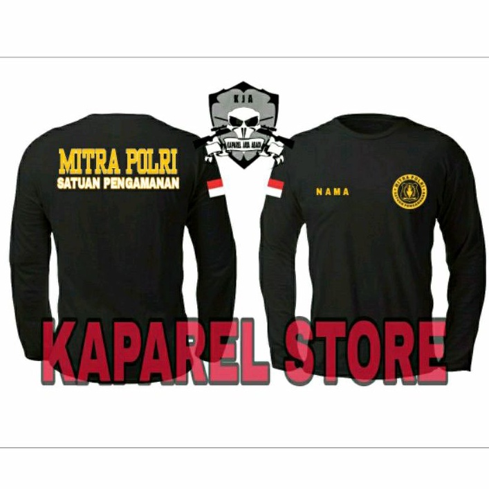 Kaos Logo Mitra Polri / Baju Mitra Polri / Atasan Pria Wanita Mitra Polri Satuan Pengamanan Terbaru 