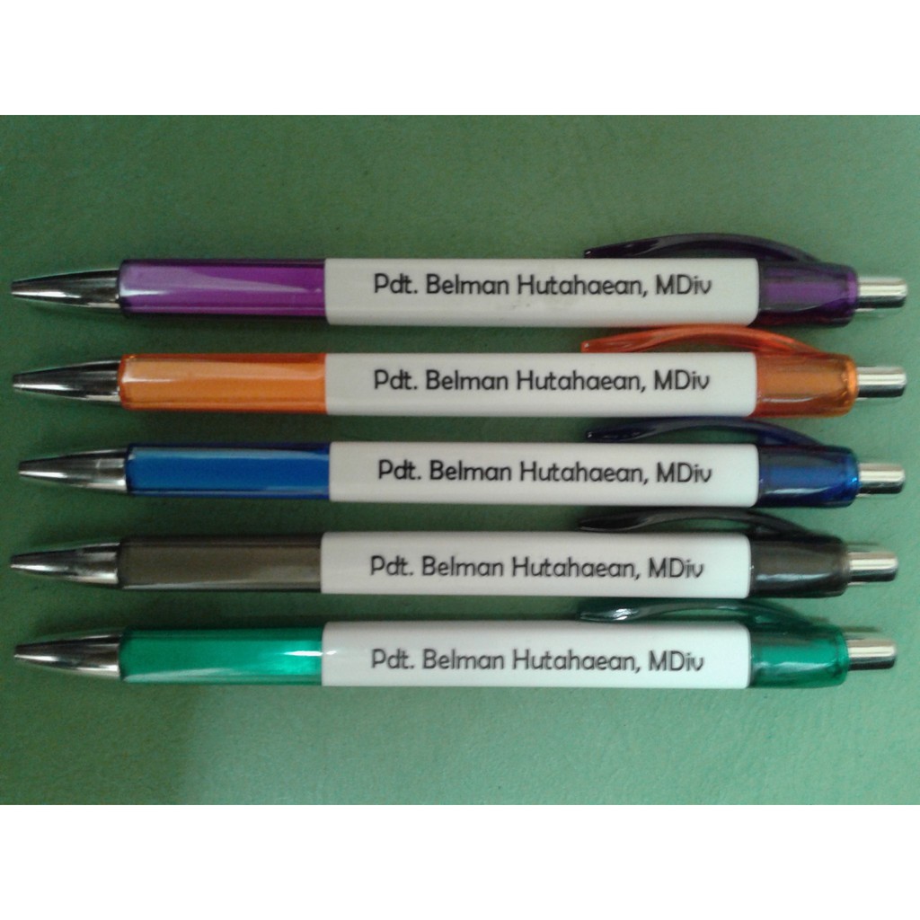 

pulpen karinex - minimal 100pcs + sablon 1warna 1sisi
