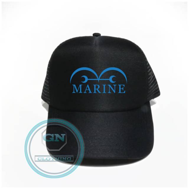 Topi trucker anime one piece marine