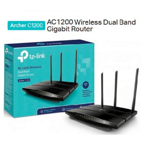 TP-LINK Archer C1200 AC1200 Dual-Band Wi-Fi Gigabit Router 5 Gigabit Ports 1 USB 2.0 3 antenna