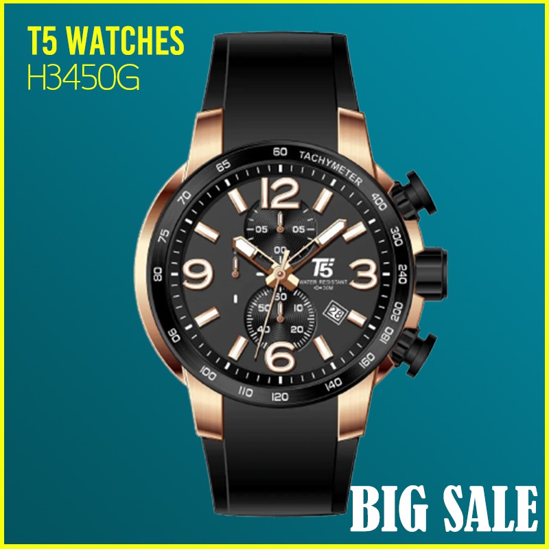 Jam Tangan T5 H3450G Original Chronograph