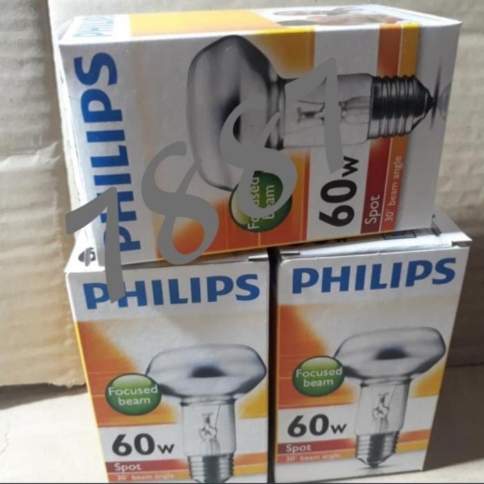 Lampu bohlam spot philips nr63 25 wat lampu pemanas - ayam//mknan - 60 watt