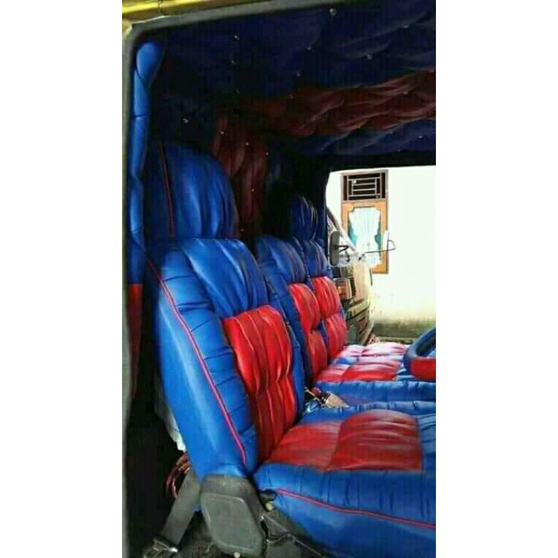 sarung jok truk canter  model sofa full