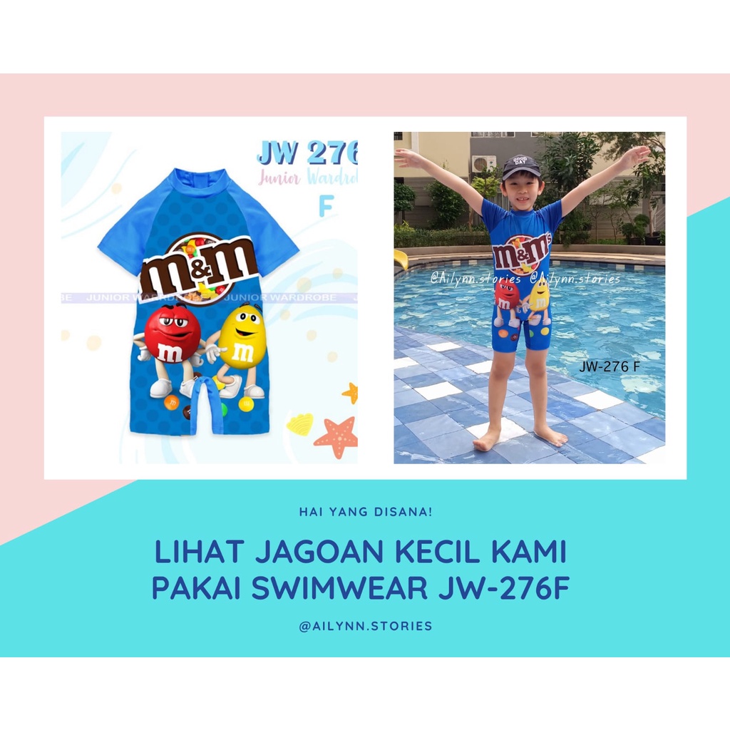 Swimwear / Baju Renang Junior Wardrobe Digital Printing JW 276