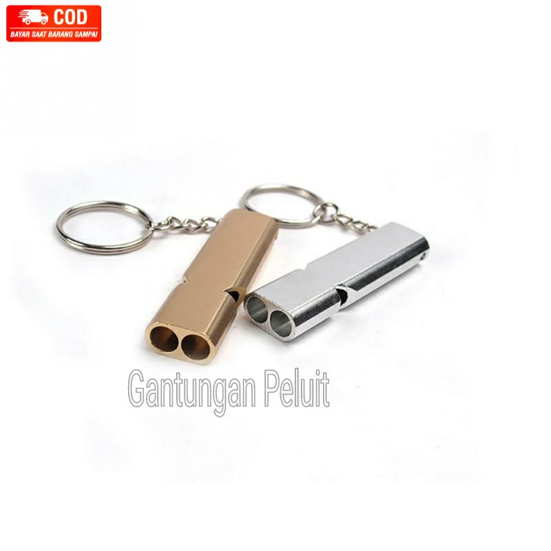 Gantungan Kunci Peluit Survival Outdoor Emergency Whistle Keychain