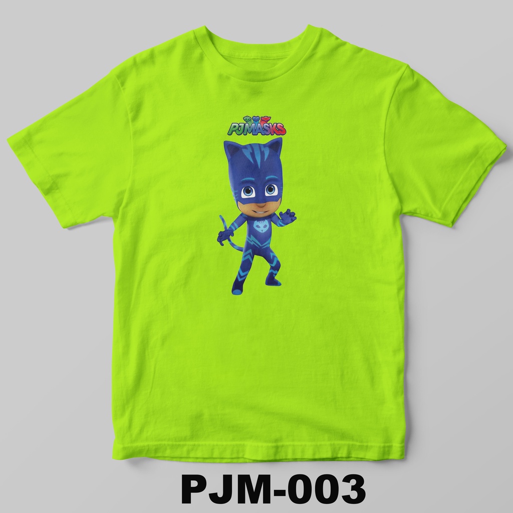 [FREE NAMA !!] Kaos Anak &amp; Family PJ Mask 100% COTTON PREMIUM