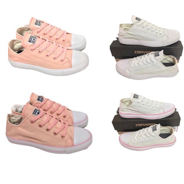 TERBARU!!!Sepatu sneaker ct peach pink+box