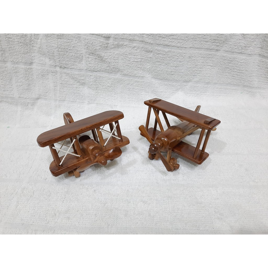 Miniatur Kayu Jati Pesawat Capung Jati Kecil