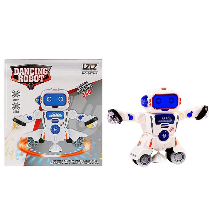 DANCING ROBOT boneka bergerak LED lampu suara MOUT-251