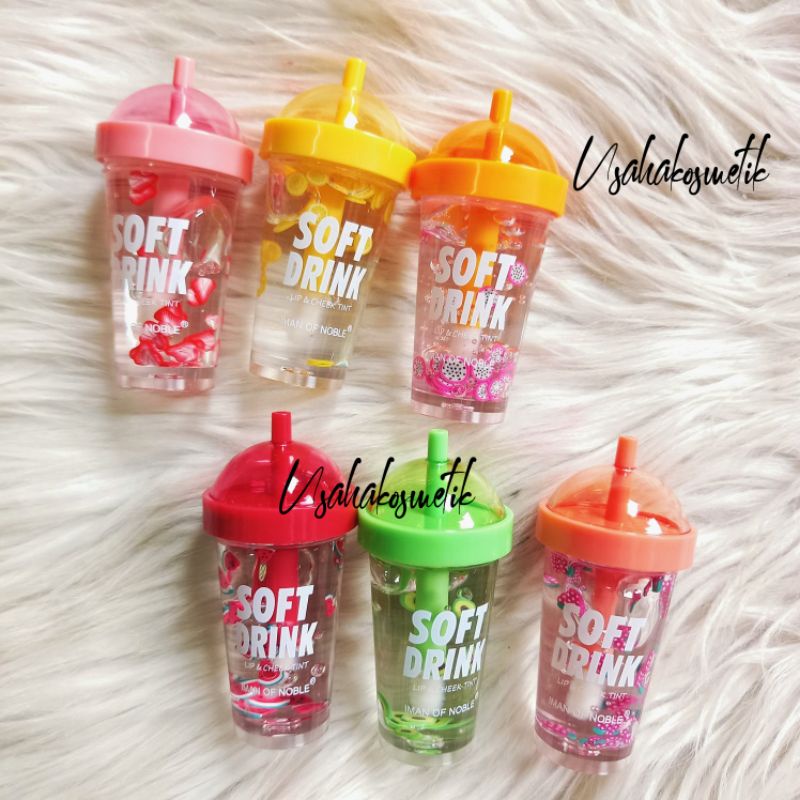 BEST SELLER!! LIP OIL IMAN OF NOBLE SOFT DRINK/BOBA WARNA WARNI 7070C/7047B