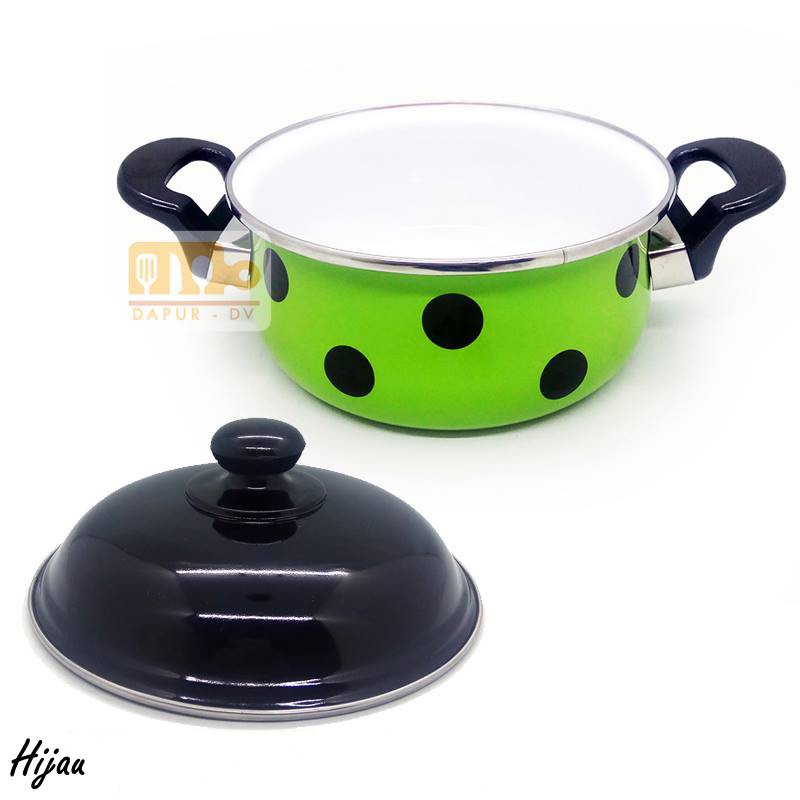 Maspion Bug’s Dot Panci Polkadot Porcelain Enamel 18 cm