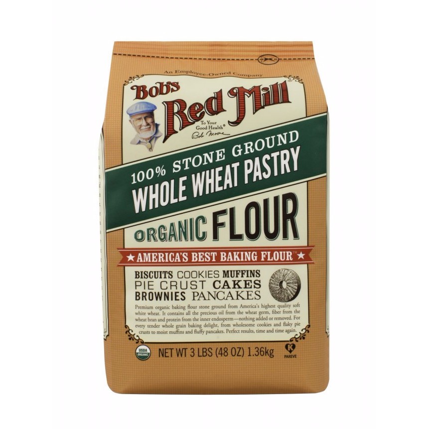 

Bob's Red Mill Organic Whole Wheat Pastry Flour (1.36 kg)