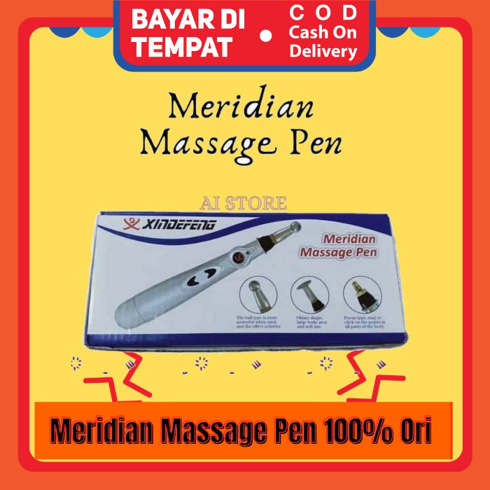 (ORIGINAL)Alat Akupuntur Meridian Massage Pen Terbaru Alat Pijat