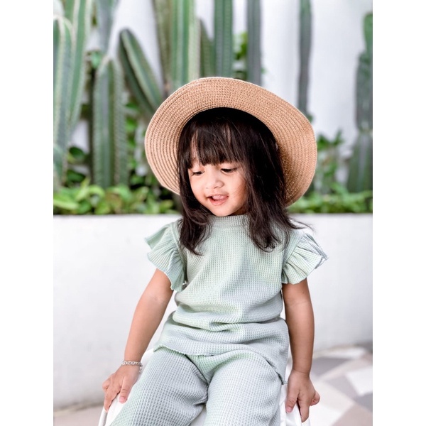 NUNA WAFFLE GIRL SET FREE BANDANA