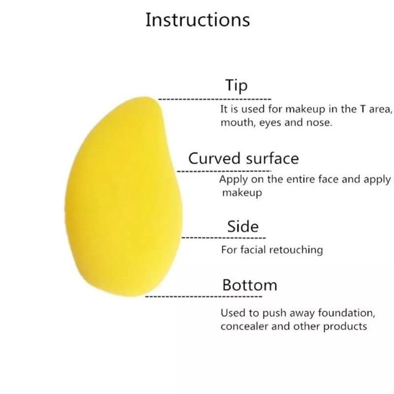 SPONS MANGGA RIAS WAJAH PUFF ALAS BEDAK SPONS FOUNDATION MANGGA