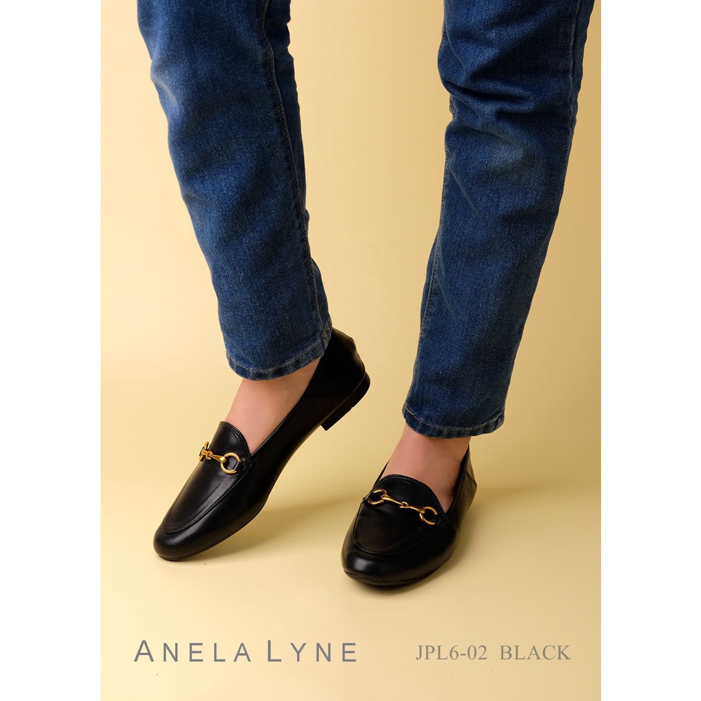 ANELA LYNE SEPATU LOAFERS LEATHER  BAYLEY PL6-02 ORIGINAL