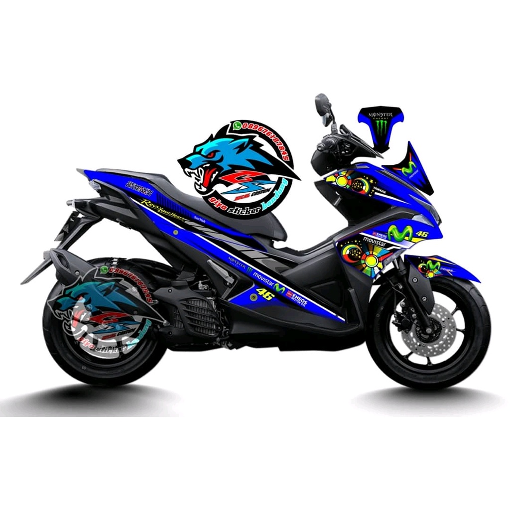 DECAL AEROX 155 MOVISTAR