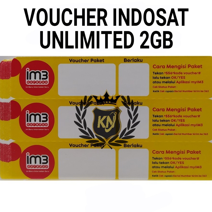 VOUCHER INDOSAT 2GB UNLIMITED (30HARI)