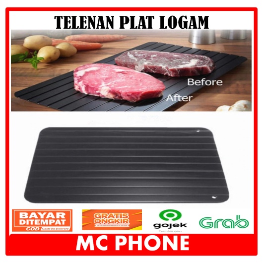 Talenan Plat LOGAM Pencair Daging Ikan Makanan Beku