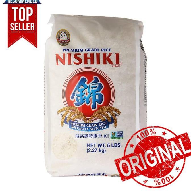 

BERAS- NISHIKI BERAS JEPANG PREMIUM GRADE BISA UTK SUSHI 2.27KG IZIN KEMENTAN -UNGGULAN.