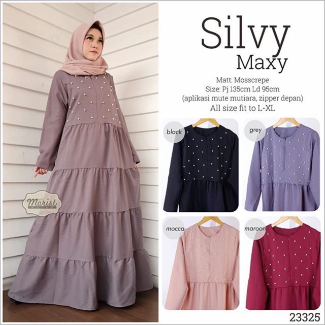 Silvy Maxy Dress Mutiara