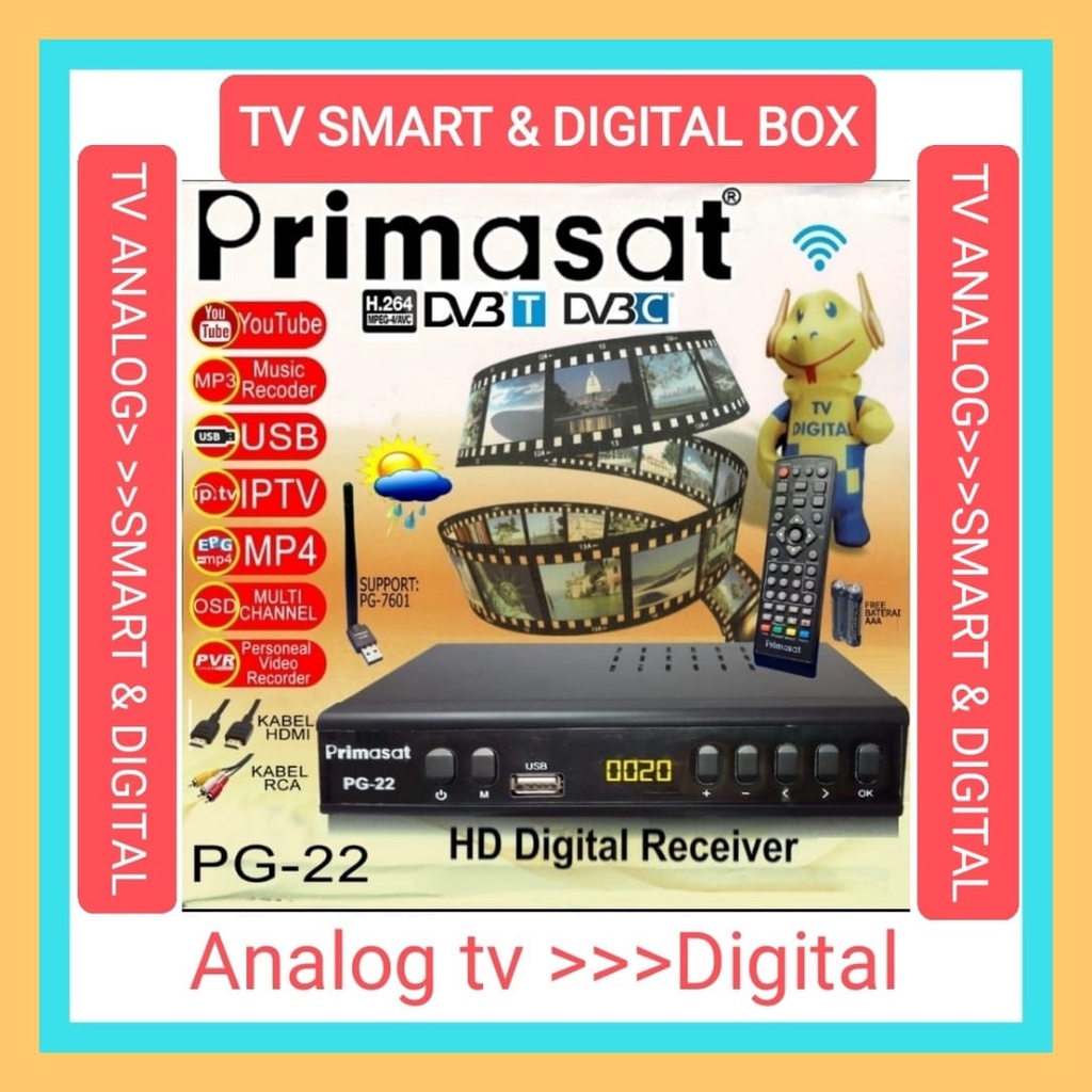 RECEIVER TV DIGITAL BOX SET PRIMASAT PG22