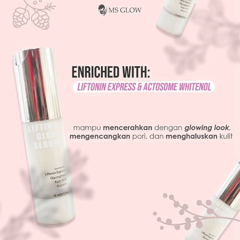 serum lifting ms glow serum mengecilkan pori