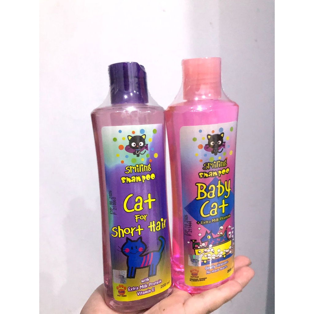 SHAMPOO KUCING SMILING UNTUK BABY CAT, SHORT HAIR