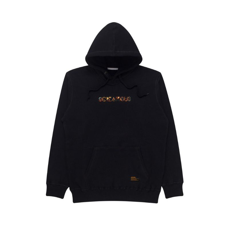 Screamous Sweater Pullover Hoodie RIBBON Black