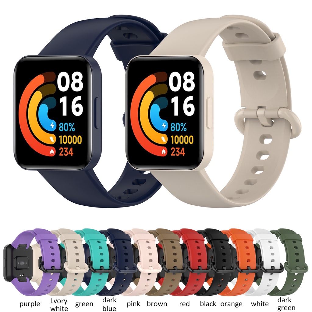 Original Mi Watch Lite dan Redmi Watch 2 Lite Silicone Wrist Strap tali