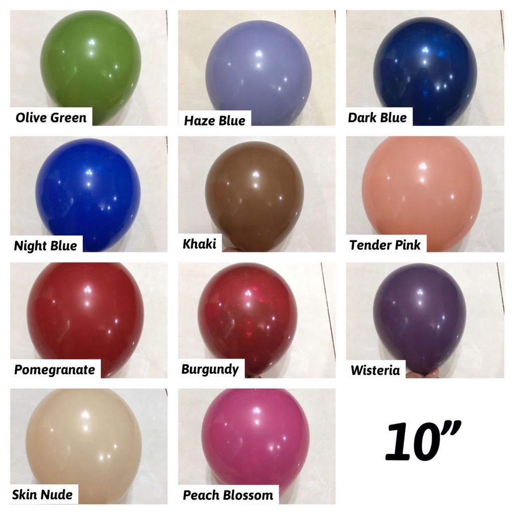 Balon Latex Retro 10&quot; Harga Per 1 pcs