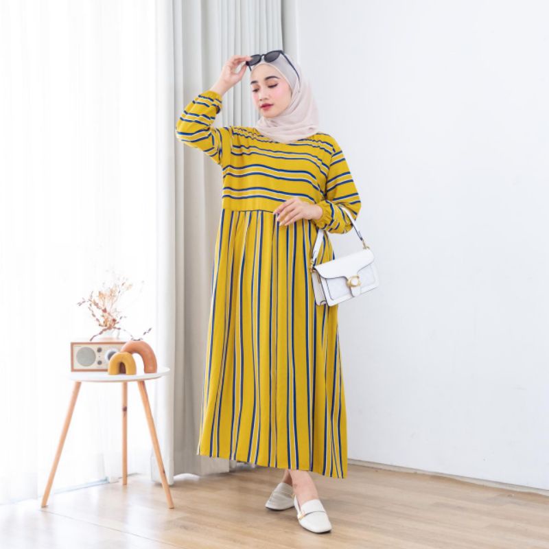 NASTRI MIDI DRESS / DRESS MIDI / DRESS MURAH / DRESS KEKINIAN / DRESS MUSLIM