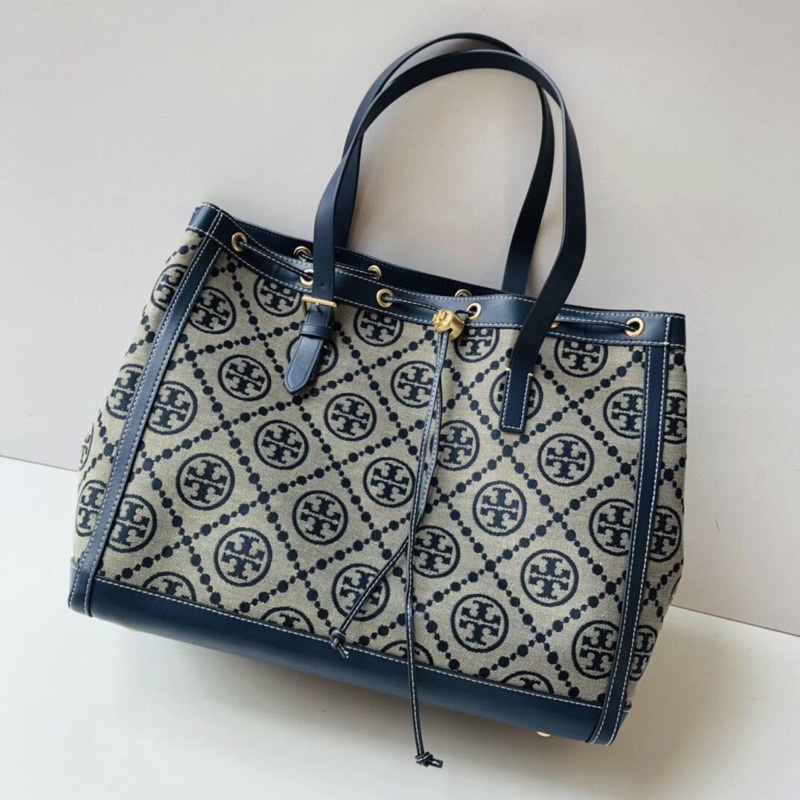 Tory Burch T Monogram Jacquard Tote Bag