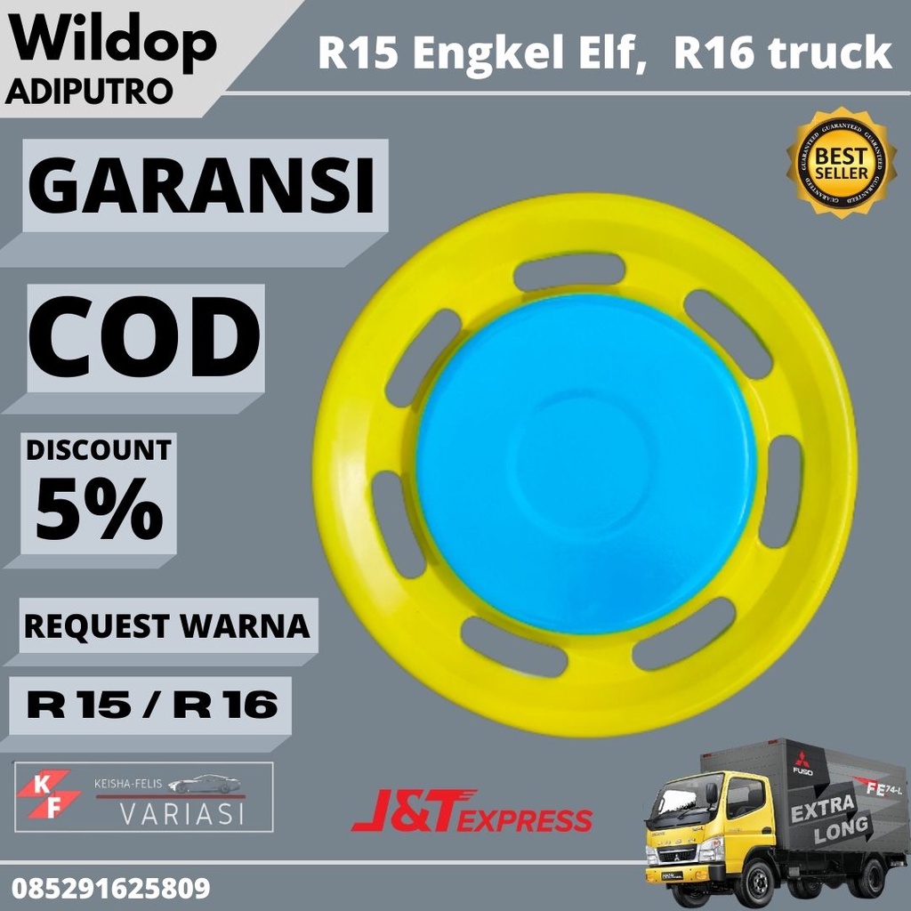 wildop truk ring 16 15 fiberglas dan plat besi