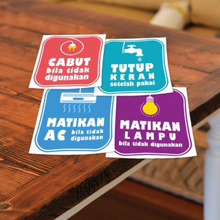  STIKER  STICKER  ICONIC HEMAT  ENERGI  Shopee Indonesia