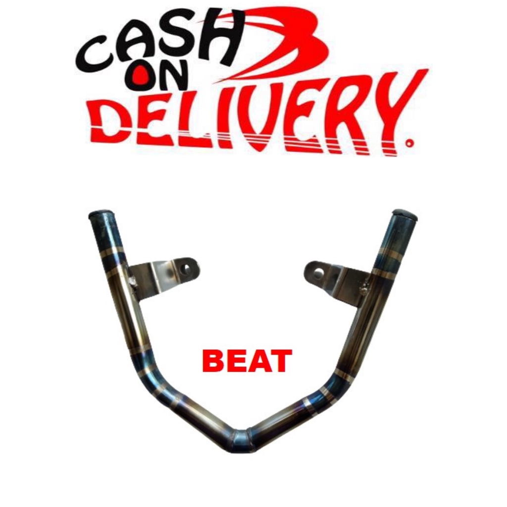 Behel Belakang Motor BEAT FI Two Tone Bahan Full Stainless - Blue