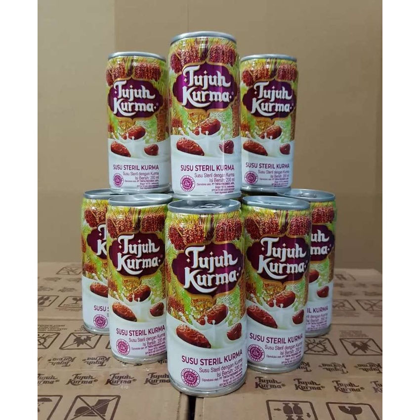 

[PR] SUSU STERIL TUJUH KURMA - NETTO 200 ML// 7 KURMA MINUMAN SEHAT MURAH / SUSU STERIL