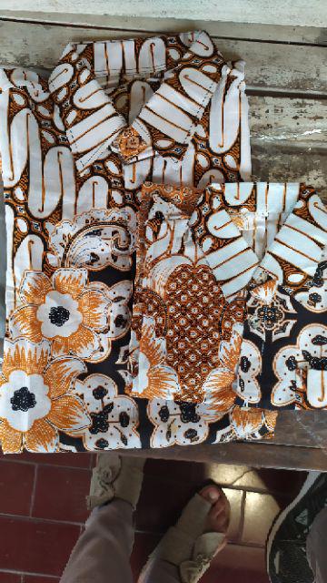 Baju Batik Keluarga Seno Putih Batik Couple Keluarga Gamis 2 Cewek Dan Cowok Anak Terbaru